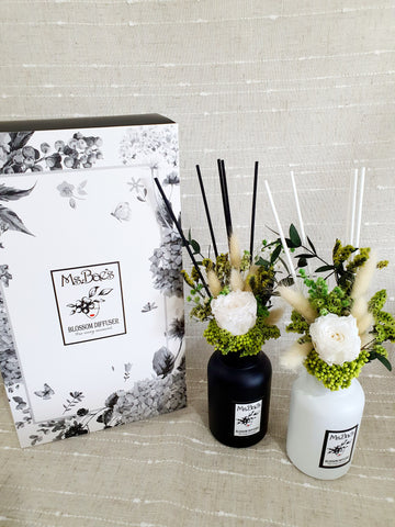 White Rose Bouquet Diffuser Set