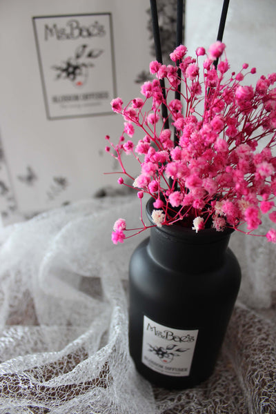 Pink Baby's Breath Diffuser Set