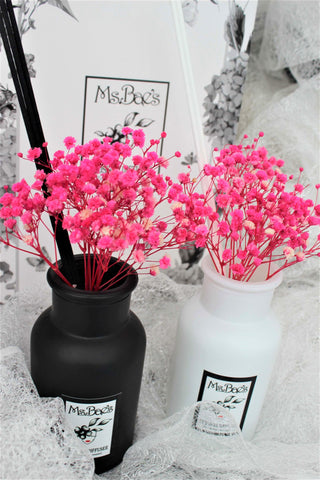 Pink Baby's Breath Diffuser Set