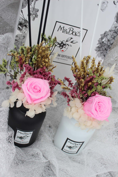 Pink Rose Bouquet Diffuser Set