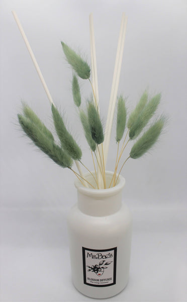 Pale Green Bunny Tail Diffuser Set