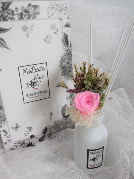 Pink Rose Bouquet Diffuser Set