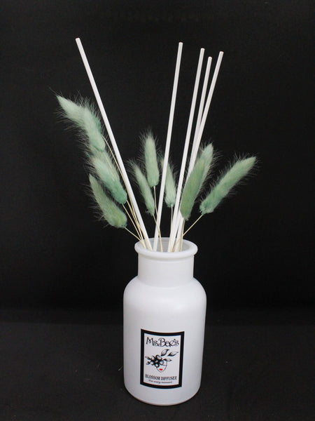 Pale Green Bunny Tail Diffuser Set