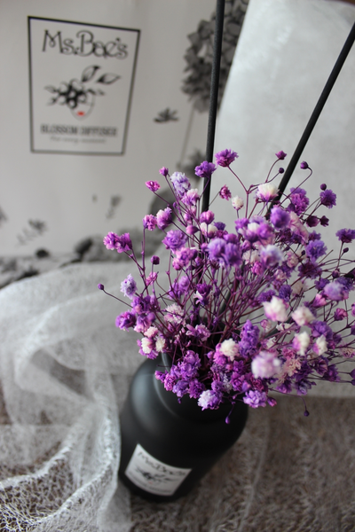 Purple Baby's Breath Diffuser Set